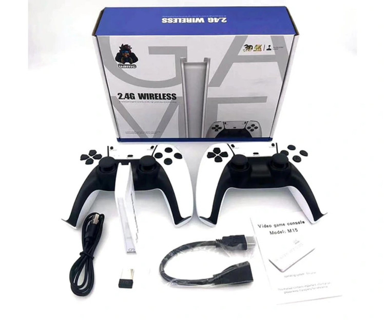 کنسول بازی m18(مدل دانگل HDMI) با دسته بیسیم ps4 و سی هزار بازی نوستالژی